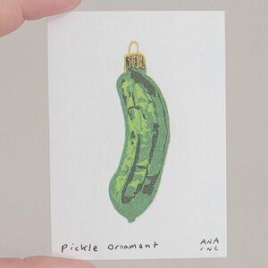 Inciardi Mini Print - Pickle Ornament